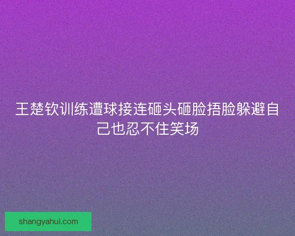 王楚钦训练遭球接连砸头砸脸捂脸躲避自己也忍不住笑场 王楚钦训练遭球接连砸头砸脸捂脸躲避自己也忍不住笑场